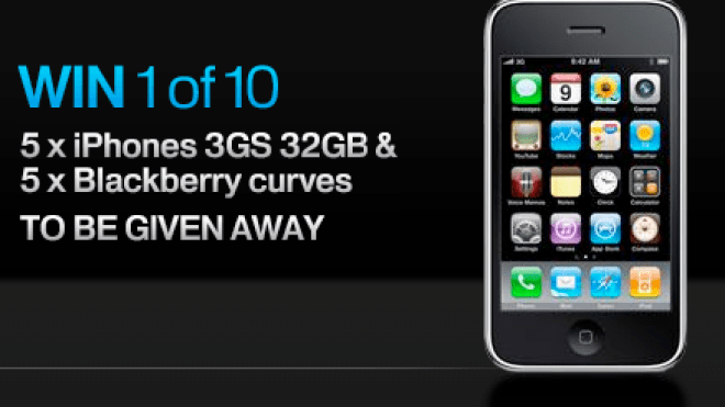 Enter Our iWorld iPhone 3GS/BlackBerry Competition Now!