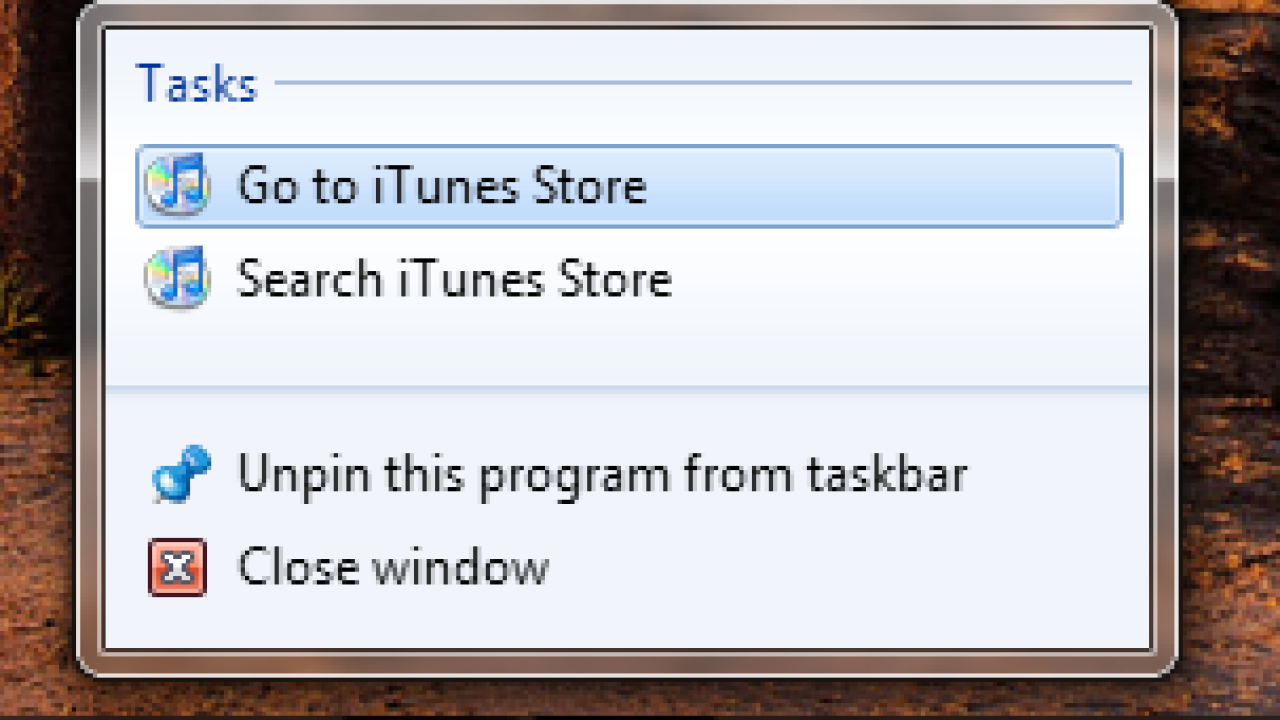 iTunes 9 Supports Special Windows 7 Features