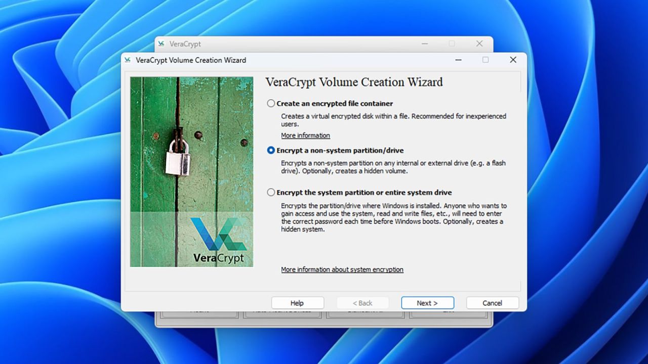 VeraCrypt can do your encrypting for you. (Screenshot: VeraCrypt)