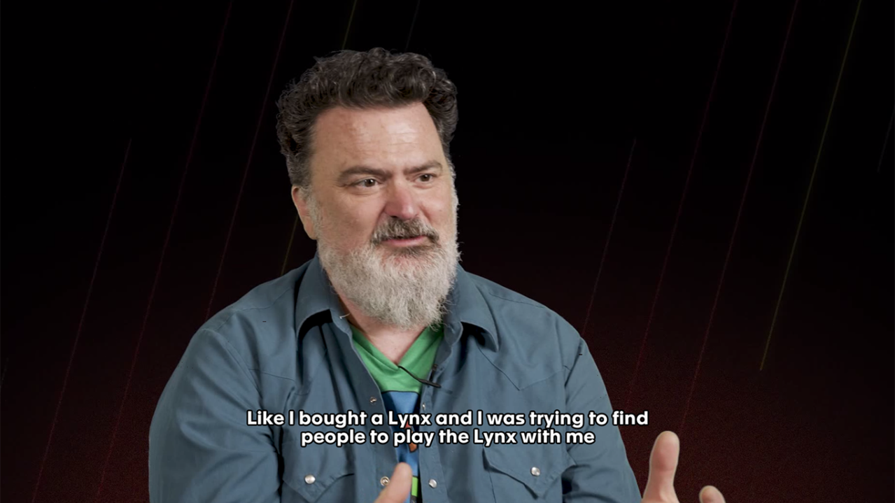 Legendary LucasArts and Double Fine video game designer Tim Schafer talked about the Atari Lynx, the little handheld that could(n't). (Image: Digital Eclipse)
