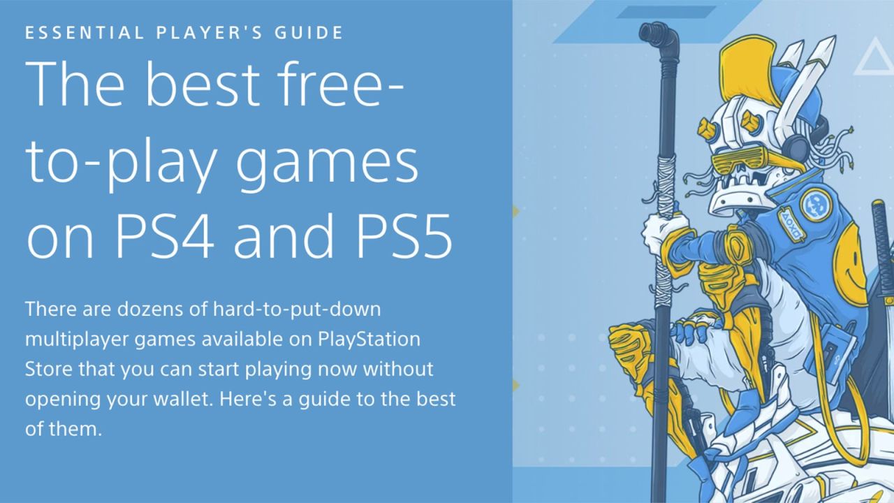 Sony showcases free-to-play games online. (Image: Sony)