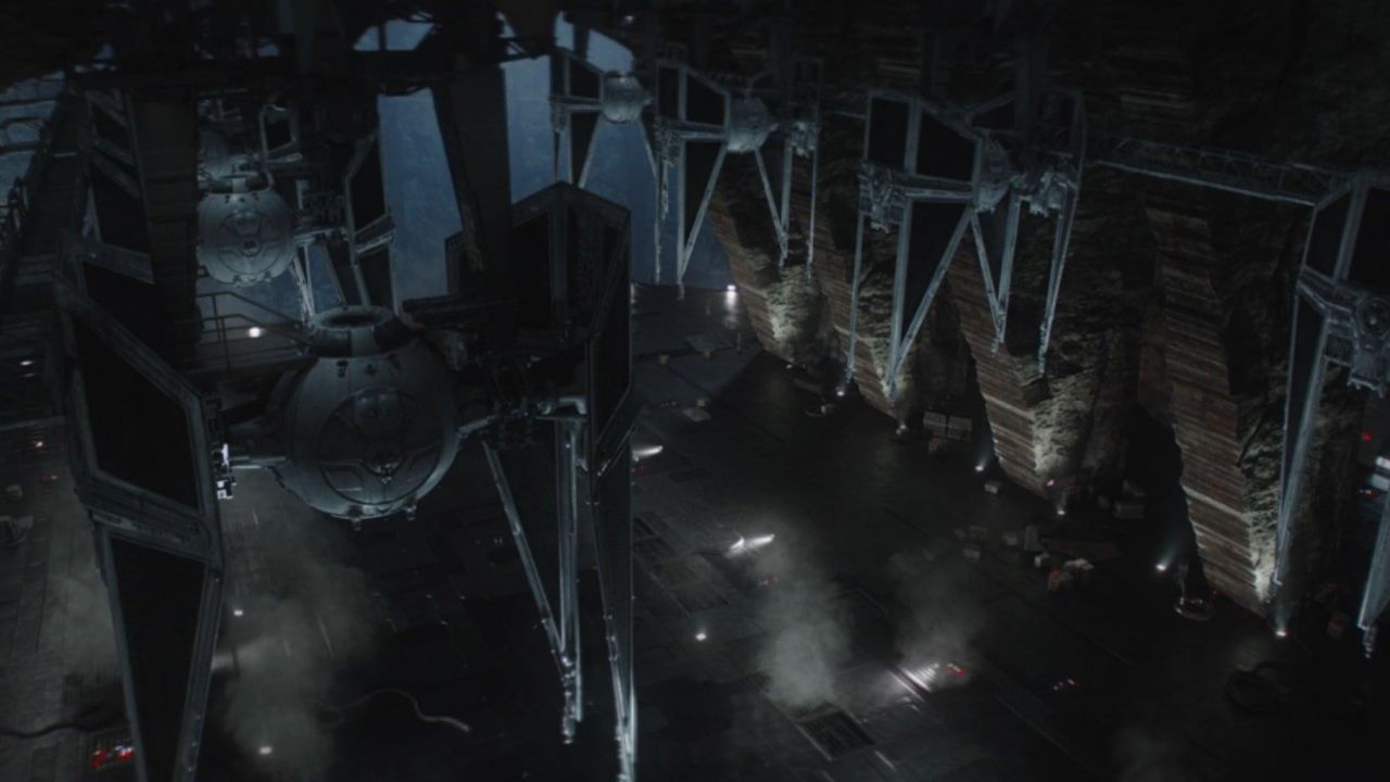 Imperial hangar on Mandalore. (Screenshot: Lucasfilm)