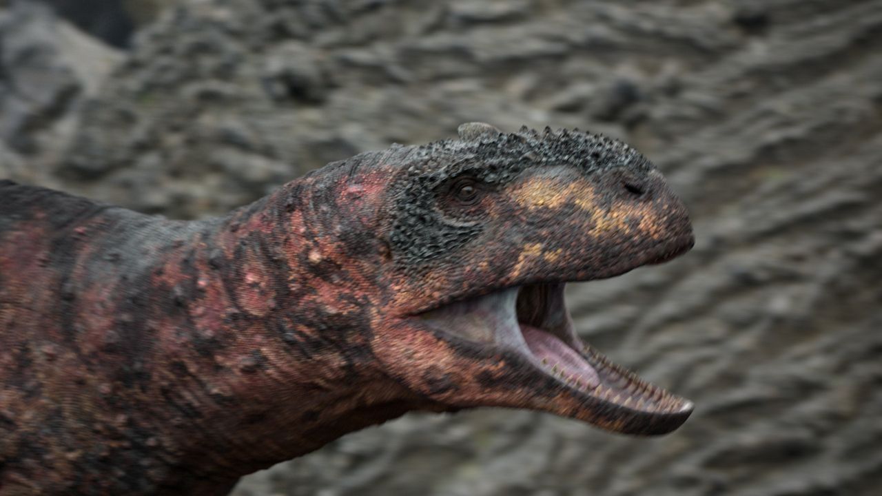 Реальный раджазавр из второго сезона «Доисторической планеты».  (Изображение: Apple TV +)